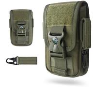 WYNEX Molle Bolso Móvil Bolsa Tactica Cinturón Riñonera Hombre Funda Teléfono EDC Pouch Molle Pequeño con Hebilla de Brújula