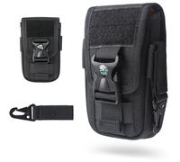 WYNEX Molle Bolso Móvil Bolsa Tactica Cinturón Riñonera Hombre Funda Teléfono EDC Pouch Molle Pequeño con Hebilla de Brújula