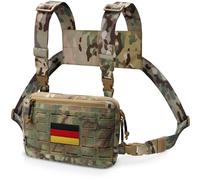 WYNEX Táctica Pecho Rig Bolsa de Corte Láser de Diseño, Molle Pecho Pouch Utilidad Recon Kit