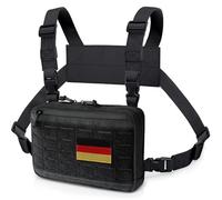 WYNEX Táctica Pecho Rig Bolsa de Corte Láser de Diseño, Molle Pecho Pouch Utilidad Recon Kit Bolsa Táctica Pecho Pack Bolsa