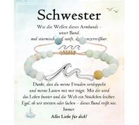 wynn's Regalos para hija, hermana, mejor amiga, pulsera de onda, regalos para niñas, mujeres, cumpleaños, Navidad, confirmación, comunión, graduación, escolarización, 11.41, Piedra, Sin gemas