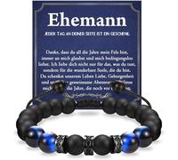 wynn's Regalos para hombres, pulsera de ojo de tigre para mi marido, marido, novio, papá, padrastro, tío, hijo, hermano, nieto, para cumpleaños, Navidad, día del padre, aniversario, día de San