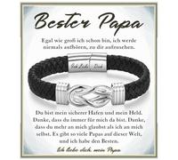 wynn's Regalos para hombres, pulsera de piel con grabado como regalo de amor para mi hijo, hermano, papá, bono, papá, hombre, regalo de cumpleaños, Navidad, día del padre, aniversario, día de San