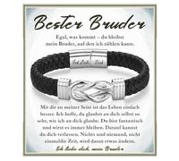 wynn's Regalos para hombres, pulsera de piel con grabado como regalo de amor para mi hijo, hermano, papá, bono, papá, hombre, regalo de cumpleaños, Navidad, día del padre, aniversario, día de San
