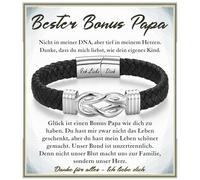 wynn's Regalos para hombres, pulsera de piel con grabado como regalo de amor para mi hijo, hermano, papá, bono, papá, hombre, regalo de cumpleaños, Navidad, día del padre, aniversario, día de San