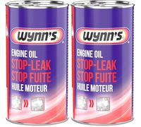 Wynn's Sellador Fugas Aceite Coche, Renovador de Cauchos del Sistema de Aceite 325ml (Paquete de 2)
