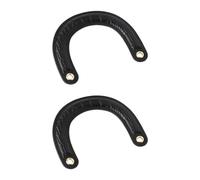 Wynrzyj 2 asas curvadas de PU para bolsillo con cómodo y fácil de usar para la compra diaria de péndulo y viajes para entusiastas para reemplazar el asa del bolso, Negro