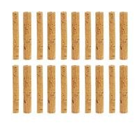Wynrzyj 20 piezas profesional de pesca de madera Bobber Stick Set 10 cada uno 6 mm y 8 mm tamaño para pescadores Pesca esencial mejor flotabilidad corcho madera flotante