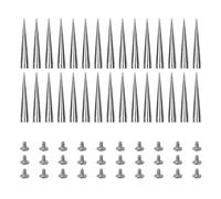 Wynrzyj 30 juegos de clavos cónicos con cajas de herramientas para manualidades de cuero conos de árbol de metal punk estilos ropa accesorios