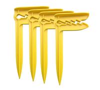 Wynrzyj 4 piezas de esteras de picnic, estacas, pinzas para esteras de playa, picnic, soporte de techo, toalla de arena, herramientas de camping al aire libre, duradero