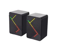 Wynrzyj Altavoz colorido LED multimedia USB Soundbox con base magnética para juegos de escritorio y música USB Power Desktop altavoz