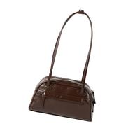 Wynrzyj Bolso de hombro de invierno color sólido antebrazo retro axila PU cuero bolso para mano de minina de viaje bolso moda axila retro axila hombro invierno, marrón