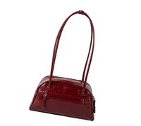 Wynrzyj Bolso de hombro de invierno color sólido antebrazo retro axila PU cuero bolso para mano de minina de viaje bolso moda axila retro axila hombro invierno, rojo