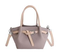 Wynrzyj Bolso de hombro extensible de piel sintética, diseño de correa ajustable para mujeres y niñas, cómodo bolso de mano o bandolera, bolsa de trabajo, gris, not include pendant