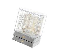 Wynrzyj Caja de joyería acrílica transparente con 5 niveles y diseño de visión clara para un fácil acceso Soporte de accesorios joyero impermeable