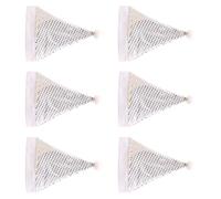 Wynrzyj Chispeante Navidad tocado paquete de 6 complementos de traje de poliéster permanente para solemne cubierta de uso múltiple mesa de Navidad