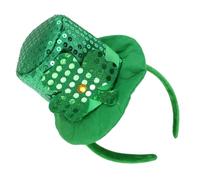 Wynrzyj Cinta para la cabeza de fiesta Kobold Green Trim Top Green Herdpipe para Irish Day Club Irish Holiday Accesorios