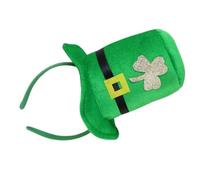 Wynrzyj Cinta para la cabeza de fiesta Kobold Green Trim Top Green Herdpipe para Irish Day Club Irish Holiday Accesorios
