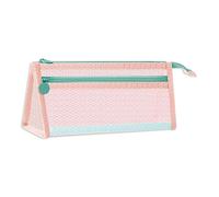 Wynrzyj Clear Pencil Case Doble Capa Estuche Lápiz Portalápices Gran Capacidad Bolsa para bolígrafos Regreso a la Escuela Suministros para Chica Estuche Bolsa Transparente Doble Capa Malla Bolsa para