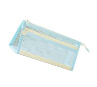 Wynrzyj Clear Pencil Case Doble Capa Estuche Lápiz Portalápices Gran Capacidad Bolsa para bolígrafos Regreso a la Escuela Suministros para Chica Estuche Bolsa Transparente Doble Capa Malla Bolsa para