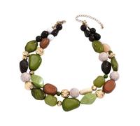 Wynrzyj Collar retro exagerado multicapa ajustable cadena resistente accesorios de joyería de moda cama collar diario