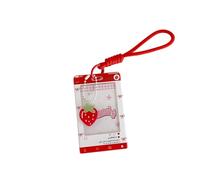 Wynrzyj Coreano Popular Fotocard Titular Con Llaveros Plástico Photo Tarjetas Mangas Bancos Tarjetas de Crédito Regalos Tarjetas de Identificación Protector, rojo, Mass Beauty