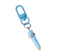 Wynrzyj Hermoso lápiz llavero encanto lindo diseño resina plástico llavero colgante decoración para niñas bolsa de regalo accesorio lindo llavero para amigos regalo, azul, Talla única