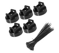 Wynrzyj Imanes Aseguran Sujetacables Soportes. Base de 22 mm. Bridas negras para fijación de cables en diferentes aplicaciones industriales. Bridas incluidas