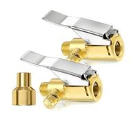Wynrzyj Inflador de neumáticos, mandril de aire con mecanismo de bloqueo para medición precisa de la presión, adecuado para neumáticos y camiones, conector de manguera de latón
