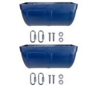 Wynrzyj Juego de 2 comederos colgantes de gran capacidad para pollos dispensador de agua de alimentación simple para aves de corral, herramienta de alimentación para aves de corral para colgar en la