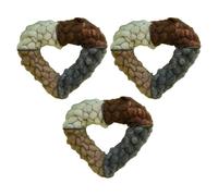 Wynrzyj Nido de pájaro rellenable con forma de corazón, paraíso para pájaros, para exteriores, incluye fibras de algodón, regalo para los amantes de las aves silvestres, casa nido de colibrí