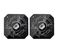 Wynrzyj Placa de transferencia de calor magnética negra de 2 piezas de 0 1 mm para teléfonos inteligentes y soporte cálido para el disipador de calor del teléfono