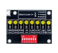 Wynrzyj Práctica tabla de entrenamiento electrónica para principiantes para desarrollar técnicas de soldadura y comprender la electrónica de resistencia