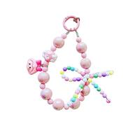 Wynrzyj Sectorial Cuentas de Cristal Correa de Cadena Teléfono de Moda Llavero Decorativo Encanto Para Mujeres Accesorios de Teléfono de Moda Accesorios para Evento Social