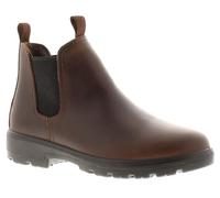 Wynsors Botas Chelsea de cuero unisex para hombre y mujer, para equitación, agricultura y campo, color marrón, Brown, 45 EU