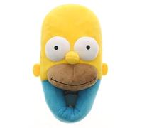 Wynsors The Simpsons Homer Simpson - Pantuflas divertidas para hombre, zapatos de casa de felpa con cara 3D, forro acolchado, suela antideslizante, varios, 42 1/3 EU