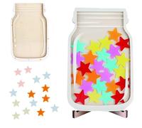 WYOERN Magnetic Star Jar, Star Jar Reward System, Magnetic Reward Jar, Behavior Management Classroom Tools, Star Reward Jar for Kids (Color : B, Size : 1size)