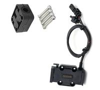 WYOERN Soporte De Navegación GPS para Teléfono Móvil USB para Motocicleta Soporte De Carga Inalámbrica para BMW R1200GS R1250GS ADV S1000XR F750GS F850GS F900R Navegación (Color : Black - 12mm)