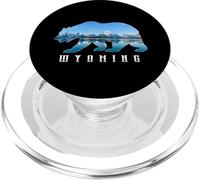 Wyoming Bear & Grand Teton National Park Imagen de Recuerdo PopSockets PopGrip para MagSafe