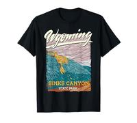 Wyoming Cowboy State Sinks Canyon State Park - Camiseta de camping Camiseta