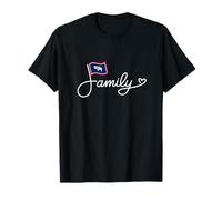 Wyoming Family - Bandera de Wyomingita Heritage Word Art Camiseta