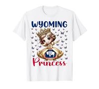 Wyoming Princess Dab Dance Wyoming para niñas y niños pequeños Camiseta