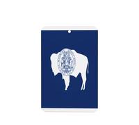 Wyoming State Flag - 4 tarjetas de ambientador de coche, desechables, para colgar, para vehículos, aroma a lavanda