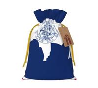 Wyoming State Flag Print - Bolsas de regalo con cordón, bolsas de día festivo, bolsas de golosinas, bolsas de regalo de Navidad