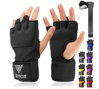 WYOX GEL RPIDO MANURA PARA BOXING MMA Kickboxing - Ez -Off & On - Nudillo acolchado con proteccin de envoltura de mueca para hombres Mujeres J