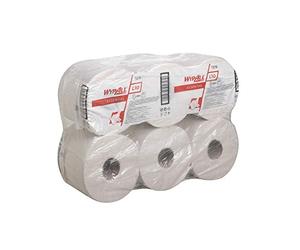 WypAll L10 Essential Paños de dispensación central 7275 - 6 rollos x hoja de 300 m blanca de 1 capa