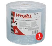 WypAll® L20 7300-1, Rollo Jumbo de paños azules de celulosa, 2 capas, con tecnología Airflex™,1 rollo x 500 hojas (de un solo uso).
