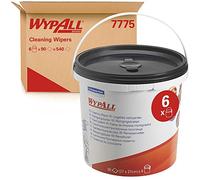 WypAll Paños de limpieza 7775, 6 cubos x 90 paños verdes prehumedecidos