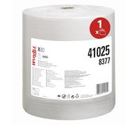 WypAll Paños de Limpieza 8377, 1 Capa, Fuerte y Resistente, 1 Rollo x 475 Paños Blancos