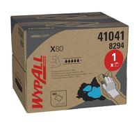WypAll Paños de limpieza azules X80 Power Clean 8294 - Paños reutilizables - 1 BRAG Box x 160 paños absorbentes azules